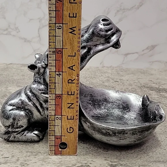 Whimsical Hippo (Hippopotamus) Candy Dish – Fun & Functional Catchall - Picture 8 of 9